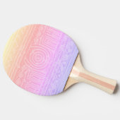 古代シュメールのメソポタミアンパターンピンク 卓球ラケット (横)