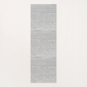 古代シュメールのメソポタミアンパターンブルー ヨガマット (裏面)