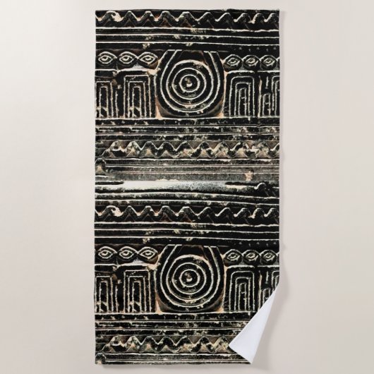 古代シュメールメソポタミアン様式 ビーチタオル (正面)