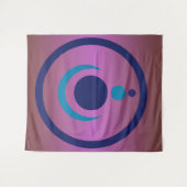 古代シンボルエイリアンミステリーサークルタペストリー タペストリー (正面(横))