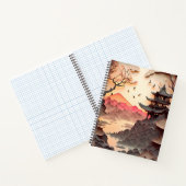 古代シー中国のン紙カットスパイラルノート ノートブック (内部)