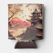 古代シー中国のン紙カットブラウンクーラーボックス 缶クーラー (正面)