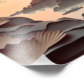 古代シー中国のン紙カット フォトプリント            (角)