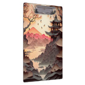 古代シー中国のン紙切り取り茶色のクリップボード クリップボード (右)