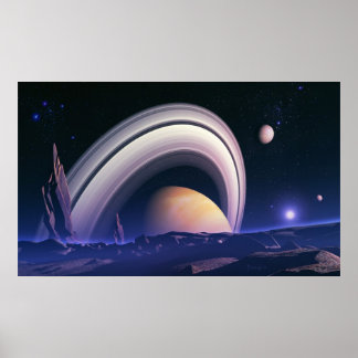 古代ジャイアンツ – 宇宙景観 ポスター