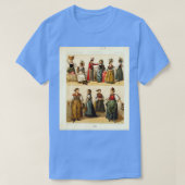 古代スイスのファッションとライフスタイル18世紀H Tシャツ (デザイン正面)