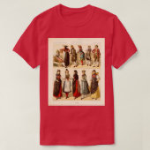 古代スイスのファッションとライフスタイル18世紀H Tシャツ (デザイン正面)