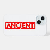 古代スタンプ iPhone 15ケース (裏面横)