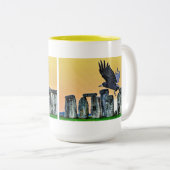 古代ストーンヘンジ&ルーク・コーヴィッドの恋人の贈り物 ツートーンマグカップ (正面右)