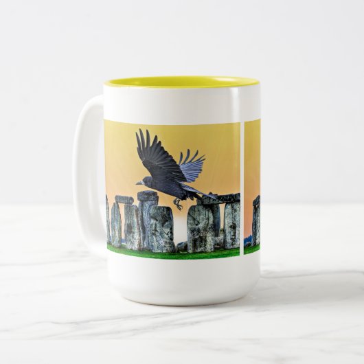 古代ストーンヘンジ&ルーク・コーヴィッドの恋人の贈り物 ツートーンマグカップ (正面左)