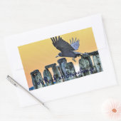 古代ストーンヘンジ&ルーク・コーヴィッドの恋人の贈り物 長方形シール (封筒)