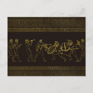 古代スパルタのギリシャのシーン ポストカード