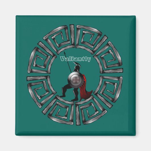 古代スパルタの戦士 マグネット (正面)