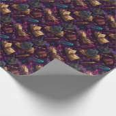 古代スペルブックと魅惑のクイルD&D学者 ラッピングペーパー (角)