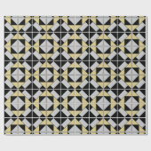 古代セメントタイルパターン、ヴィンテージ ラッピングペーパー (フラット)