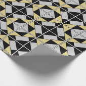 古代セメントタイルパターン、ヴィンテージ ラッピングペーパー (角)