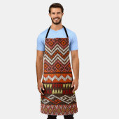 古代タイの手工芸品、ペルーの絨毯。 エプロン (着用した状態)