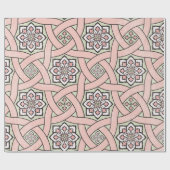 古代タイルの装飾的背景、継ぎ目のないパット ラッピングペーパー (フラット)