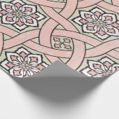 古代タイルの装飾的背景、継ぎ目のないパット ラッピングペーパー (角)