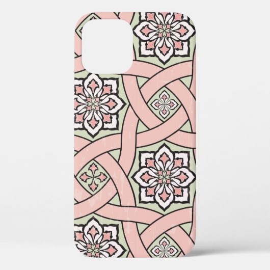 古代タイルの装飾的背景、継ぎ目のないパット Case-Mate iPhoneケース (裏面)
