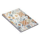 古代タイル：テクスチャ付き背景パターン ノートブック (右側)