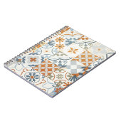 古代タイル：テクスチャ付き背景パターン ノートブック (左側)