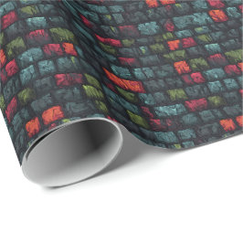 古代ダンジョンストーンブリックD&D中世ファンタジー ラッピングペーパー