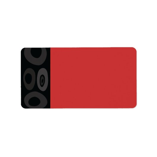 古代ツリーバーバルミツワープリント自分のラベル ラベル (正面)