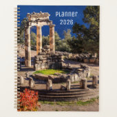 古代デルポイ ギリシャ 2026年プランナー – 歴史的 プランナー手帳 (正面)