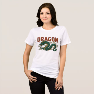 古代ドラゴンアートデザイナー・ティーン トライブレンドTシャツ