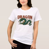 古代ドラゴンアートデザイナー・ティーン トライブレンドＴシャツ (正面)