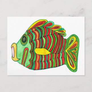 古代ナイルブルティフィッシュポストカード ポストカード