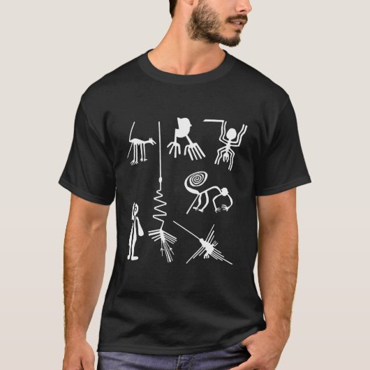 古代ナスカ線 Tシャツ (正面)