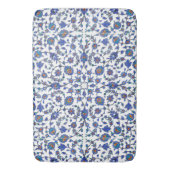古代ハンドメイドのトルコの花柄のタイルパターン バスマット (正面縦)