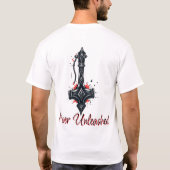 古代ハンマーインクのスプラッシュ Tシャツ (裏面)