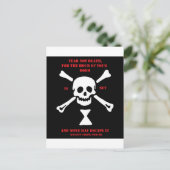 古代バイキングの祈りの言葉の…恐れのない死 ポストカード (スタンド正面)