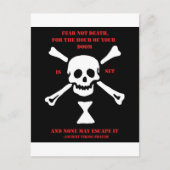 古代バイキングの祈りの言葉の…恐れのない死 ポストカード (正面)