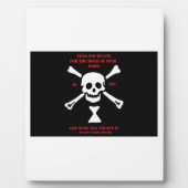 古代バイキング祈りの言葉...死を恐れない フォトプラーク (正面)