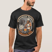 古代バーベキューの笑い Tシャツ (正面)