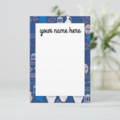 古代パーソナライズされたギリシャのノテカード サンキューカード (スタンド正面)