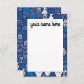 古代パーソナライズされたギリシャのノテカード サンキューカード (正面/裏面)