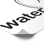 古代ヒーリングサイクル火星金属木材 ポスター (角)