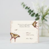 古代ビクトリアンバラガールベビーシャワーRSVP 出欠カード (スタンド正面)