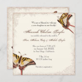 古代ビクトリアンバラベビーガール誕生発表 案内状 (正面/裏面)