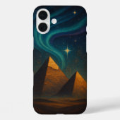 古代ピラミッドの聖なる夜のターコイズブルーの空 Case-Mate iPhoneケース (裏面)