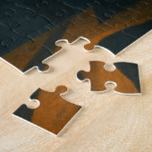 古代ピラミッド神秘的なパズル金ゴールドブルー ジグソーパズル (側面)