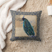 古代ピーコックモダンヴィンテージデコレートデコール クッション (ブランケット)