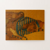 古代ファラオの肖像画ミスティックパズル ゴールド ジグソーパズル (横)