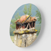 古代フランスの煙突の壁時計 ラージ壁時計 (傾斜)