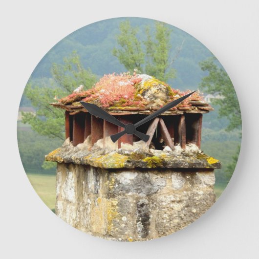 古代フランスの煙突の壁時計 ラージ壁時計 (正面)